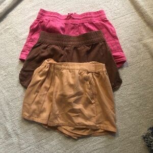 Three pair of summer shorts- size medium, Hollister - Forever 21- slightly used